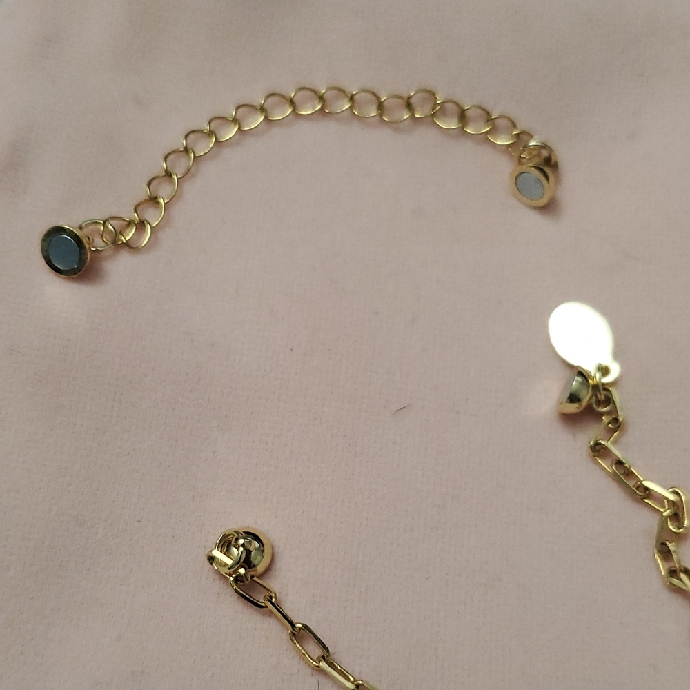 Melania Clara Gold Necklace and with Multicolored Gems And Extra Gems - Picture 7 of 9